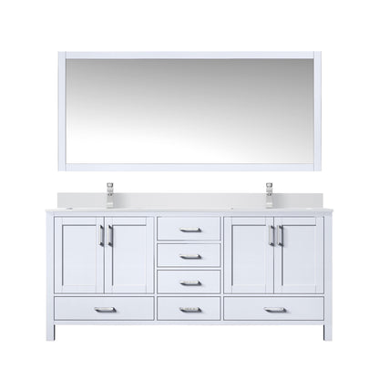 Jacques 72 in. W x 22 in. D White Bath Vanity