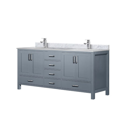 Jacques 72 in. W x 22 in. D Dark Grey Double Bath Vanity