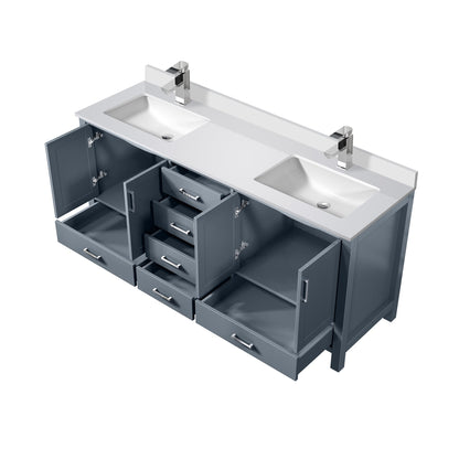 Jacques 72 in. W x 22 in. D Dark Grey Double Bath Vanity
