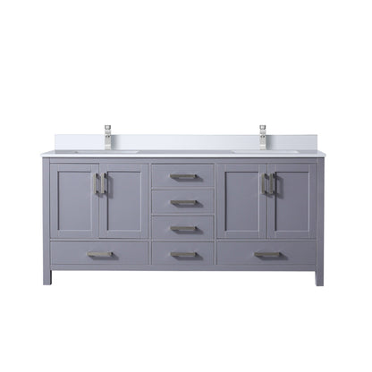 Jacques 72 in. W x 22 in. D Dark Grey Double Bath Vanity