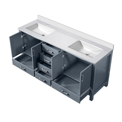 Jacques 72 in. W x 22 in. D Dark Grey Bath Vanity