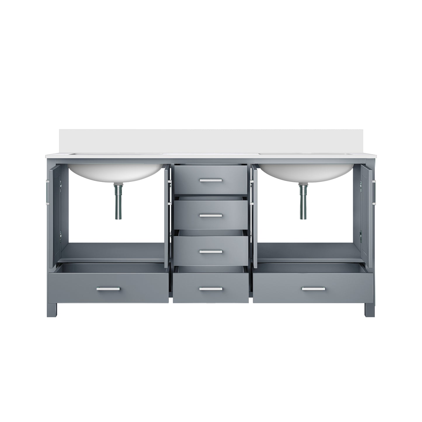 Jacques 72 in. W x 22 in. D Dark Grey Bath Vanity
