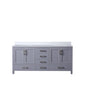 Jacques 72 in. W x 22 in. D Dark Grey Bath Vanity