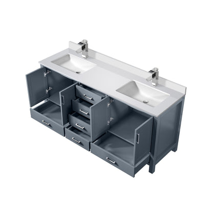 Jacques 72 in. W x 22 in. D Dark Grey Bath Vanity