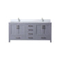 Jacques 72 in. W x 22 in. D Dark Grey Bath Vanity