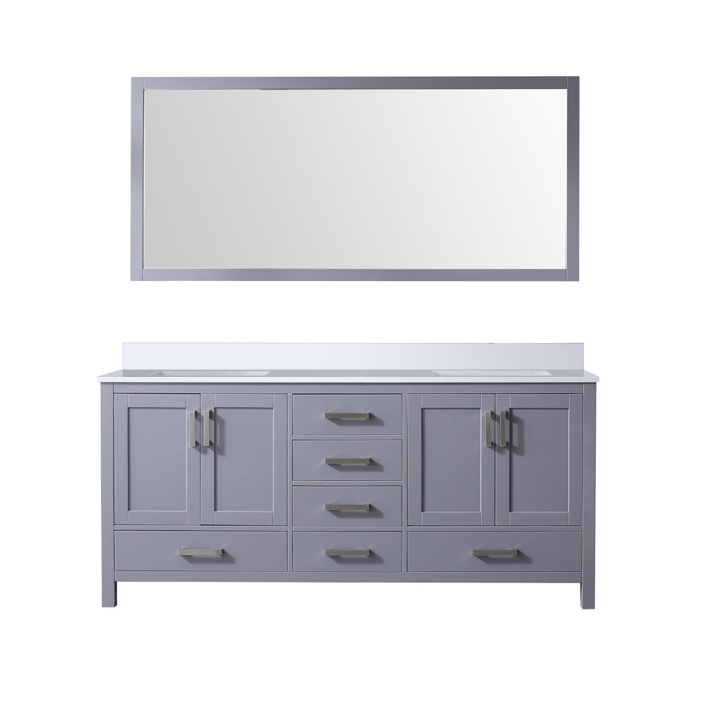 Jacques 72 in. W x 22 in. D Dark Grey Bath Vanity