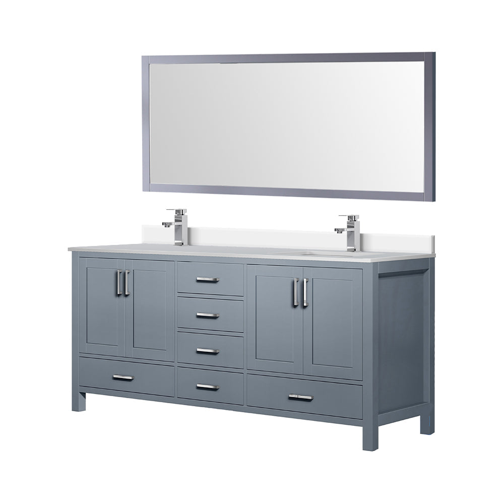 Jacques 72 in. W x 22 in. D Dark Grey Bath Vanity