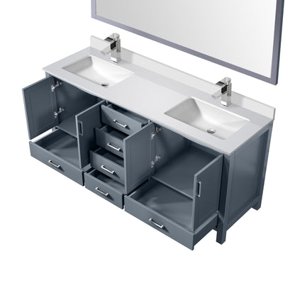 Jacques 72 in. W x 22 in. D Dark Grey Bath Vanity