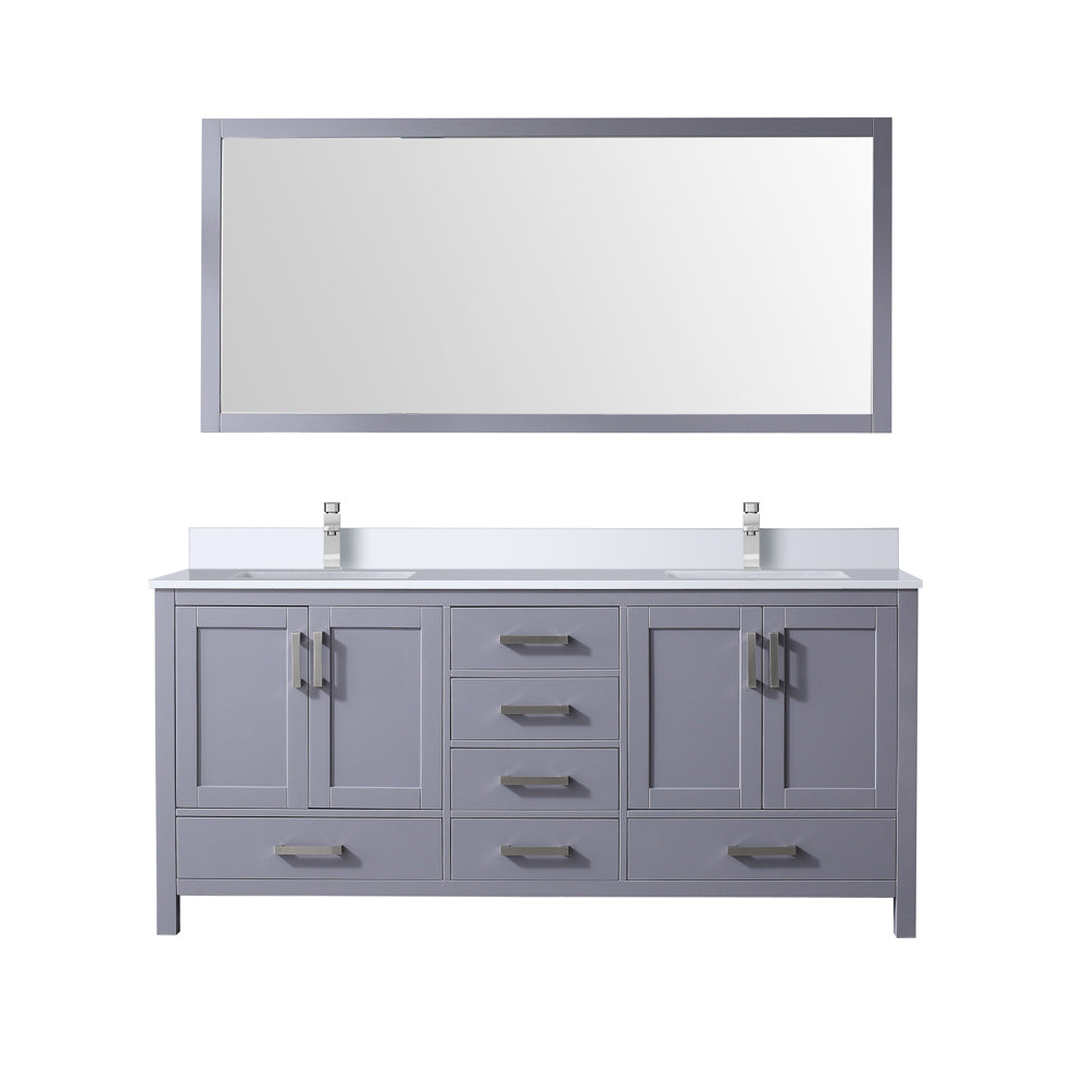 Jacques 72 in. W x 22 in. D Dark Grey Bath Vanity