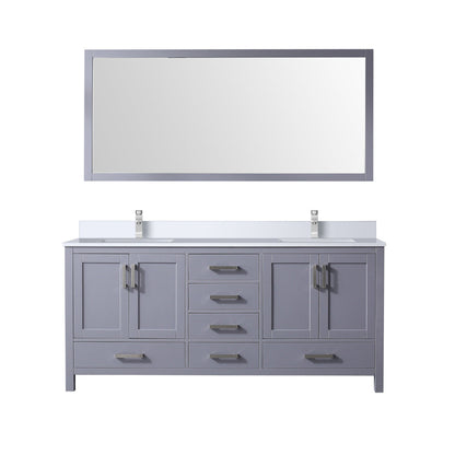 Jacques 72 in. W x 22 in. D Dark Grey Bath Vanity