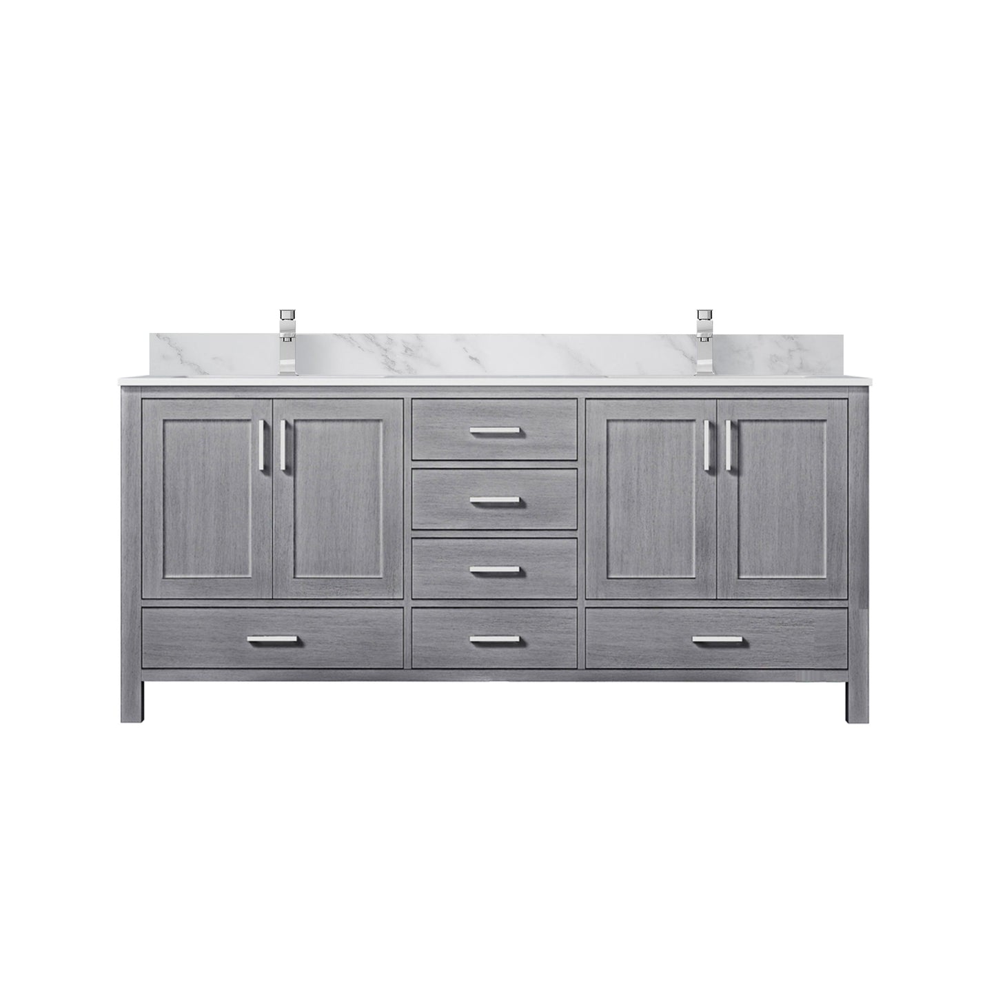 Jacques 72 in. W x 22 in. D Distressed Grey Double Bath Vanity
