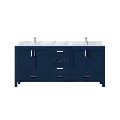 Jacques 72 in. W x 22 in. D Navy Blue Double Bath Vanity