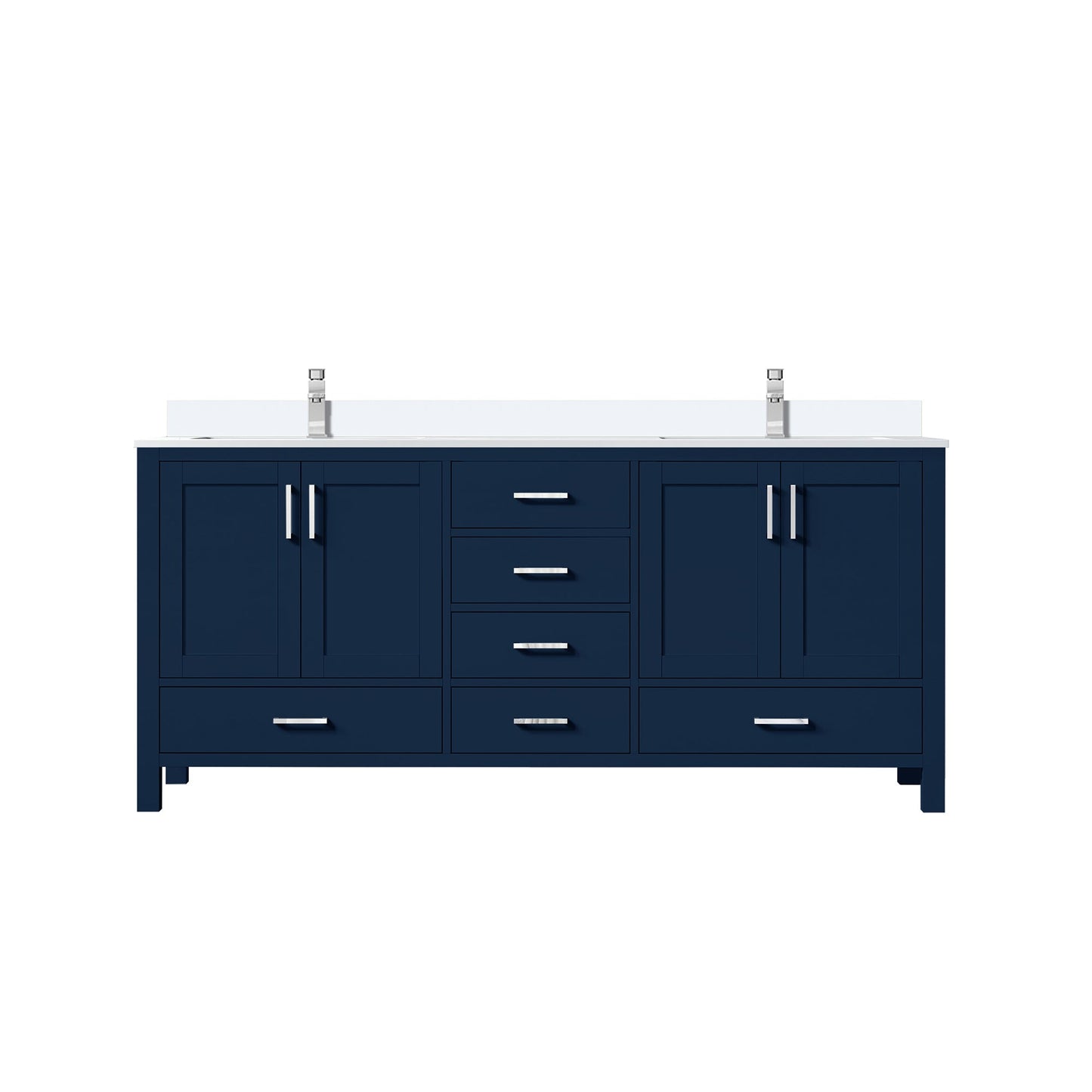 Jacques 72 in. W x 22 in. D Navy Blue Double Bath Vanity