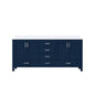 Jacques 72 in. W x 22 in. D Navy Blue Bath Vanity