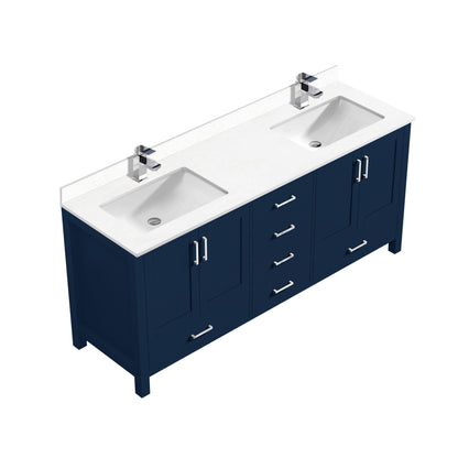 Jacques 72 in. W x 22 in. D Navy Blue Bath Vanity
