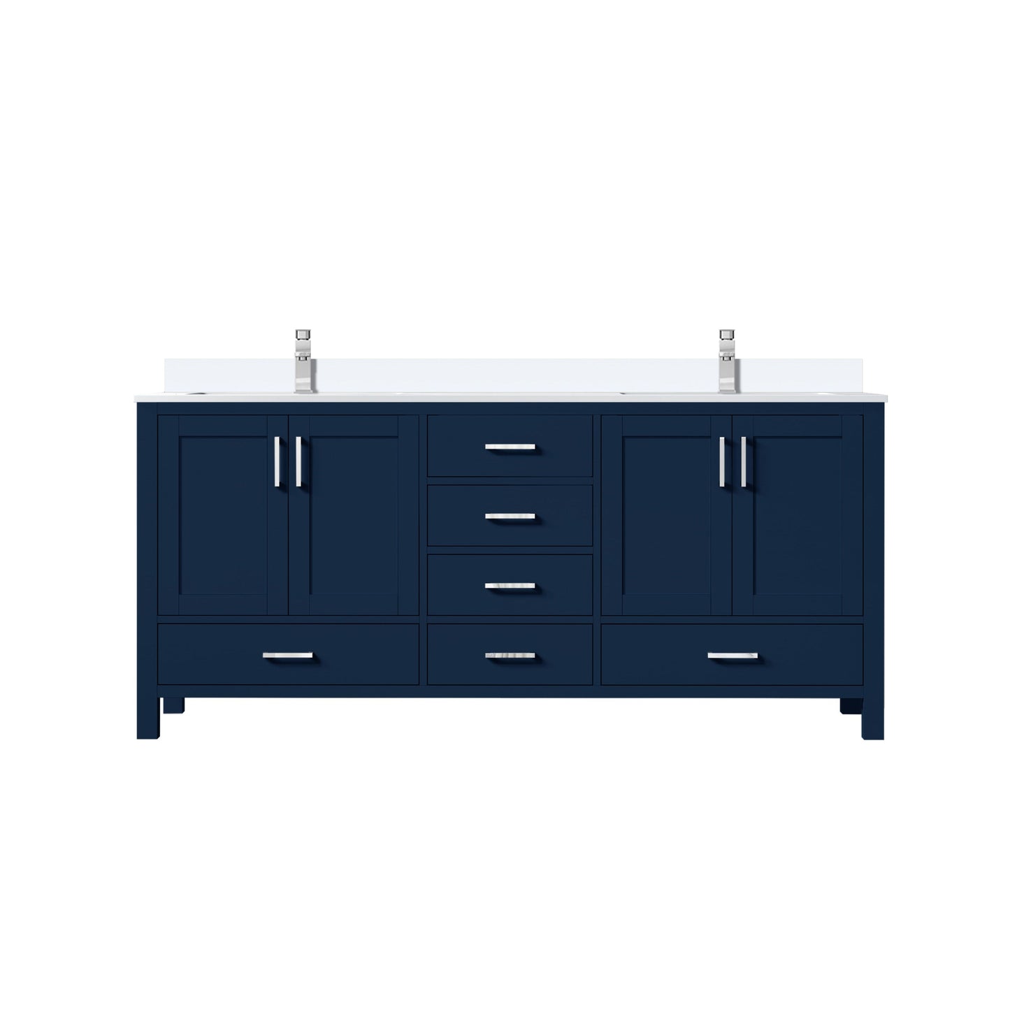 Jacques 72 in. W x 22 in. D Navy Blue Bath Vanity