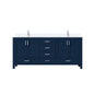 Jacques 72 in. W x 22 in. D Navy Blue Bath Vanity