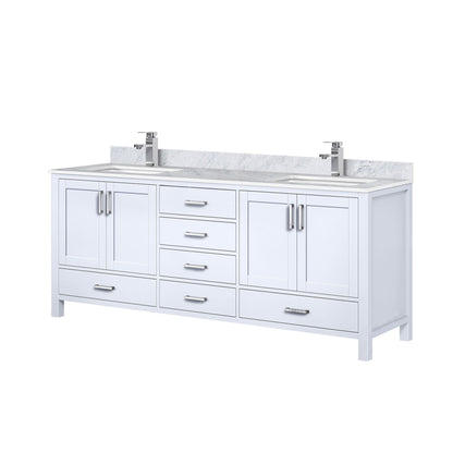 Jacques 80 in. W x 22 in. D White Double Bath Vanity