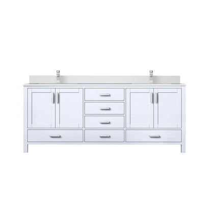 Jacques 80 in. W x 22 in. D White Double Bath Vanity