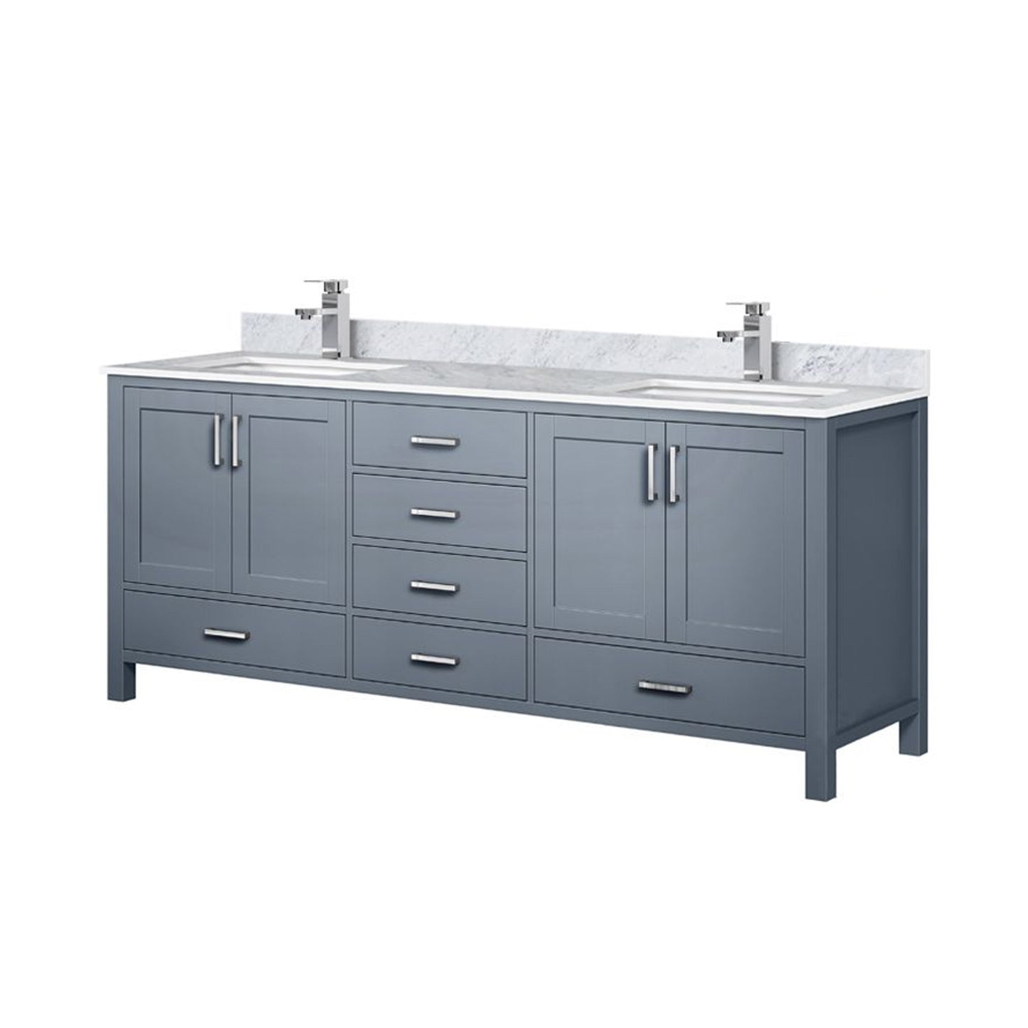 Jacques 80 in. W x 22 in. D Dark Grey Double Bath Vanity