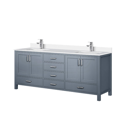 Jacques 80 in. W x 22 in. D Dark Grey Double Bath Vanity