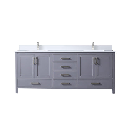 Jacques 80 in. W x 22 in. D Dark Grey Double Bath Vanity