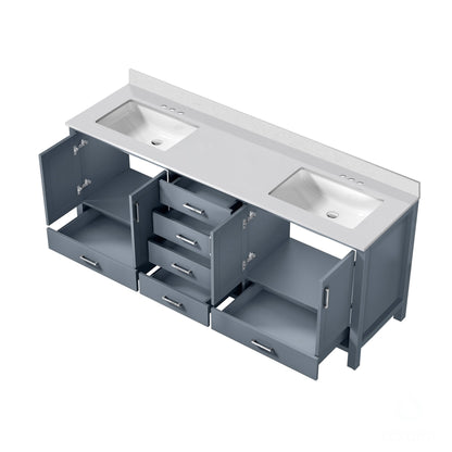 Jacques 80 in. W x 22 in. D Dark Grey Bath Vanity