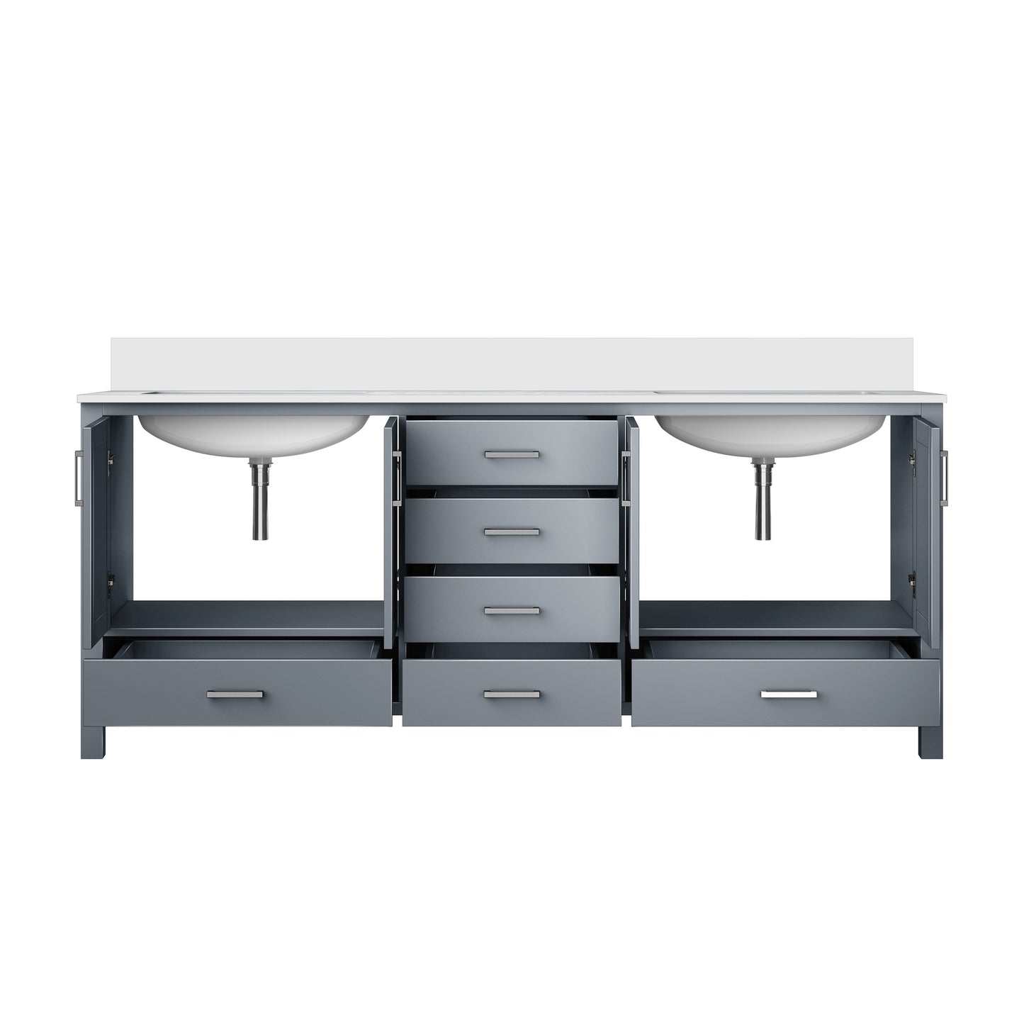 Jacques 80 in. W x 22 in. D Dark Grey Bath Vanity