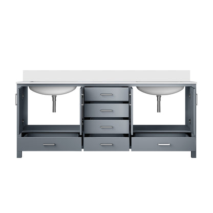 Jacques 80 in. W x 22 in. D Dark Grey Bath Vanity