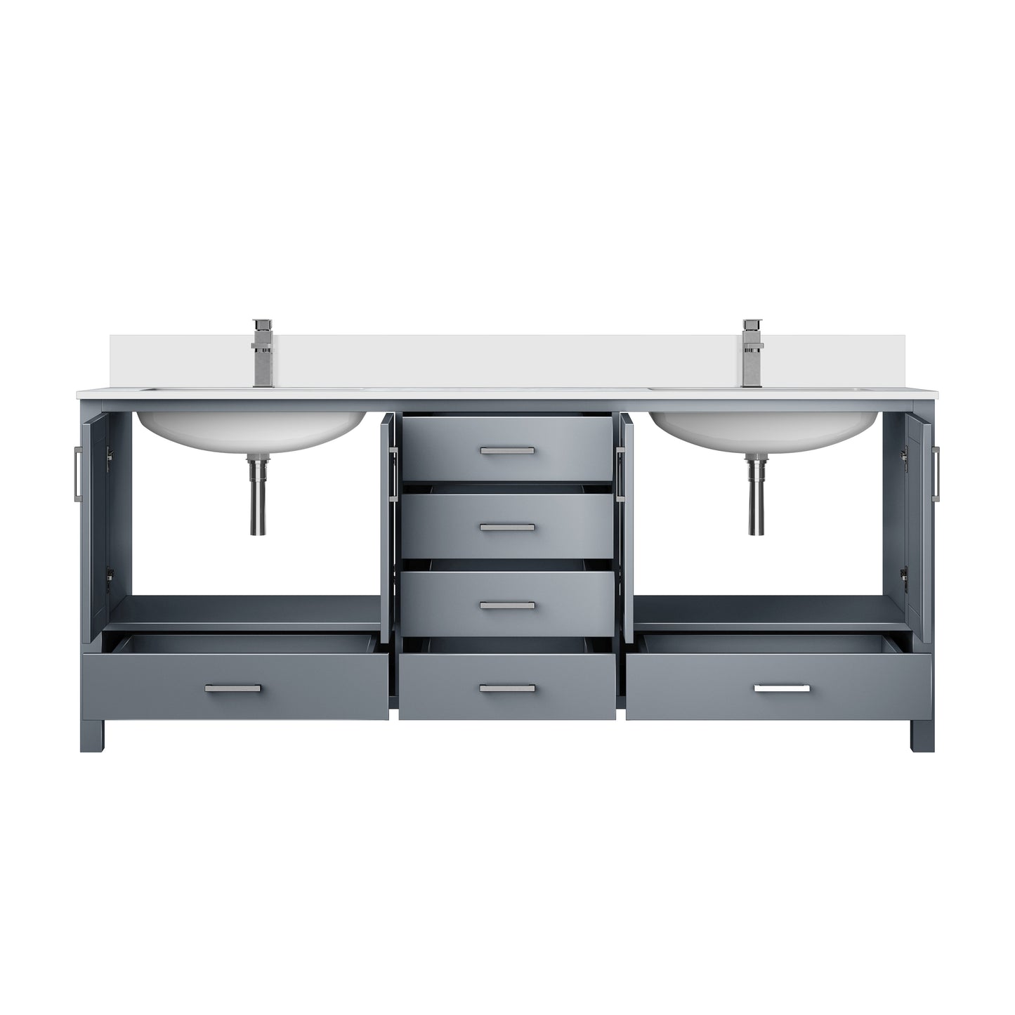 Jacques 80 in. W x 22 in. D Dark Grey Bath Vanity