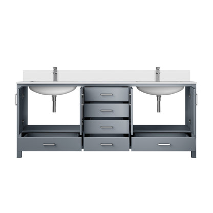 Jacques 80 in. W x 22 in. D Dark Grey Bath Vanity