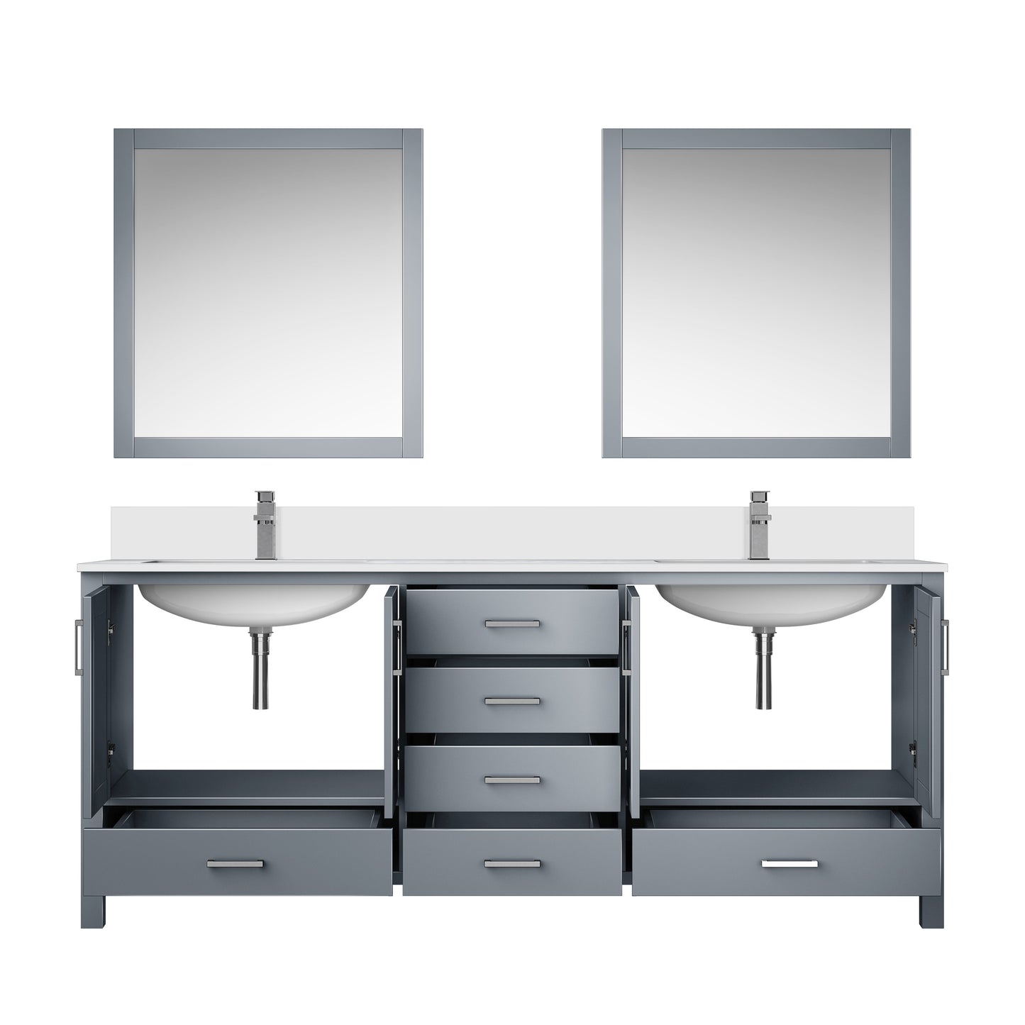 Jacques 80 in. W x 22 in. D Dark Grey Bath Vanity