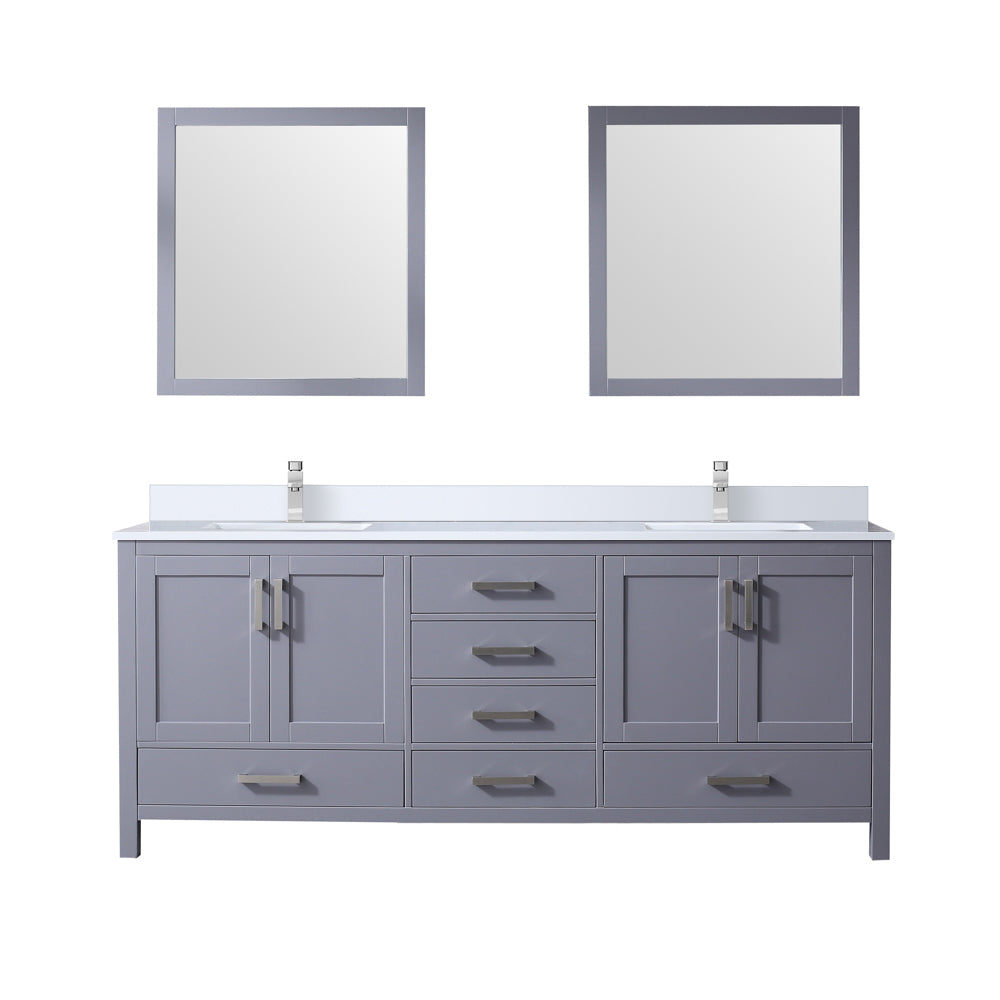 Jacques 80 in. W x 22 in. D Dark Grey Bath Vanity