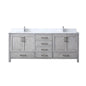 Jacques 80 in. W x 22 in. D Distressed Grey Double Bath Vanity