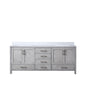 Jacques 80 in. W x 22 in. D Distressed Grey Bath Vanity
