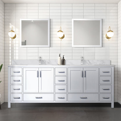 Jacques 84 in. W x 22 in. D White Double Bath Vanity