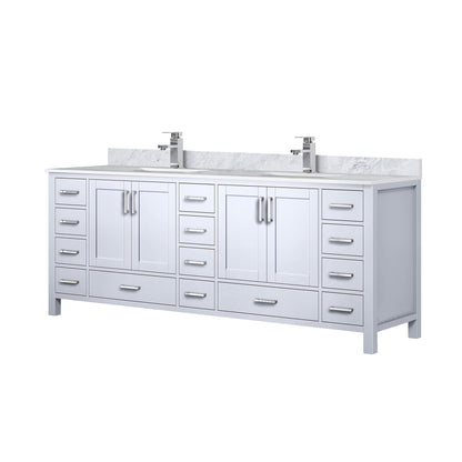 Jacques 84 in. W x 22 in. D White Double Bath Vanity