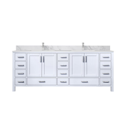 Jacques 84 in. W x 22 in. D White Double Bath Vanity