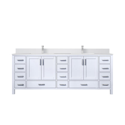 Jacques 84 in. W x 22 in. D White Double Bath Vanity