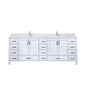 Jacques 84 in. W x 22 in. D White Double Bath Vanity