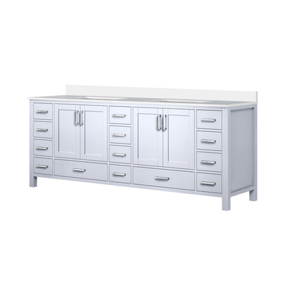 Jacques 84 in. W x 22 in. D White Bath Vanity