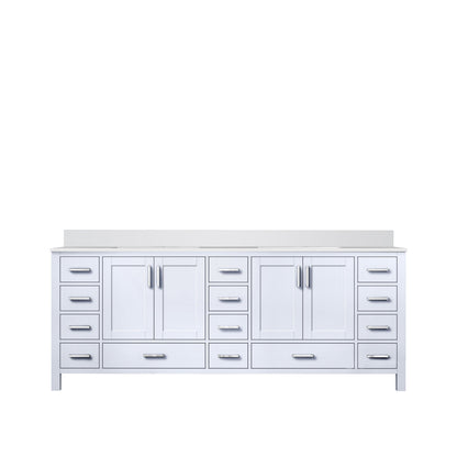 Jacques 84 in. W x 22 in. D White Bath Vanity