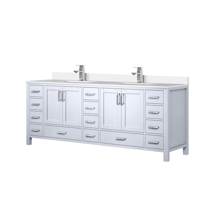 Jacques 84 in. W x 22 in. D White Bath Vanity