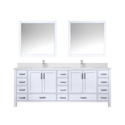 Jacques 84 in. W x 22 in. D White Bath Vanity