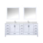Jacques 84 in. W x 22 in. D White Bath Vanity