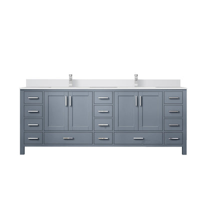 Jacques 84 in. W x 22 in. D Dark Grey Double Bath Vanity