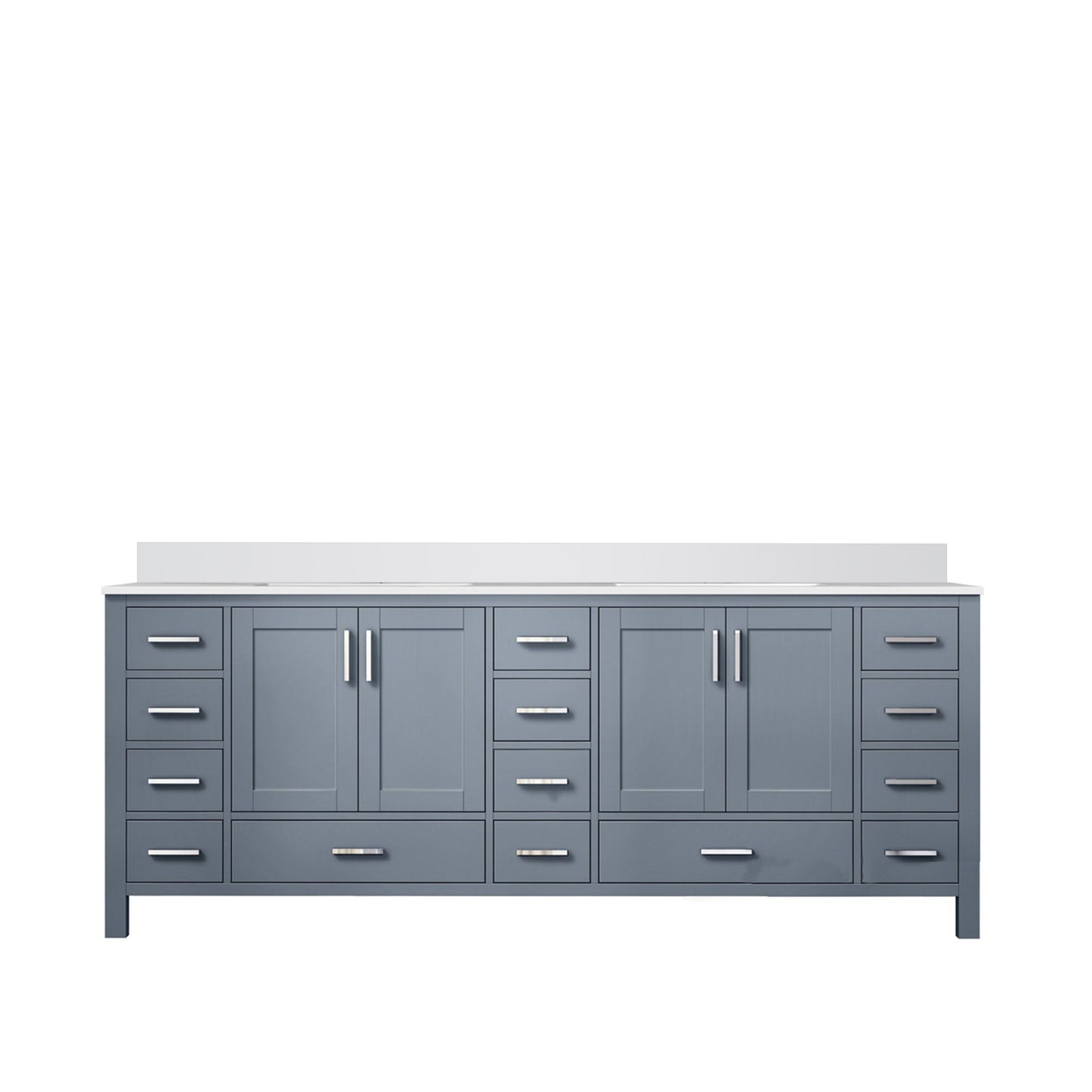 Jacques 84 in. W x 22 in. D Dark Grey Bath Vanity