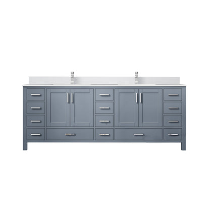 Jacques 84 in. W x 22 in. D Dark Grey Bath Vanity