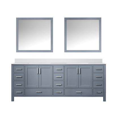 Jacques 84 in. W x 22 in. D Dark Grey Bath Vanity