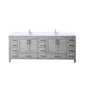 Jacques 84 in. W x 22 in. D Distressed Grey Double Bath Vanity